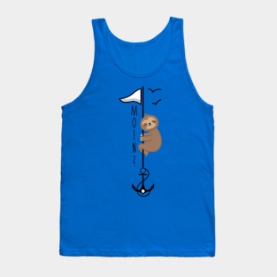 Sloth with anchor Tank Top